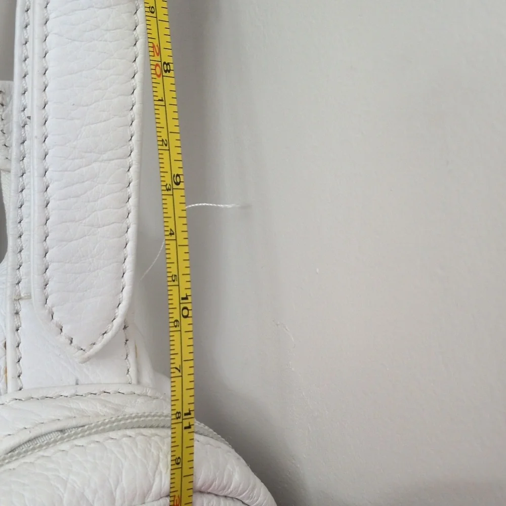 Vera Pelle White Shoulder Bag - Picture 8 of 11